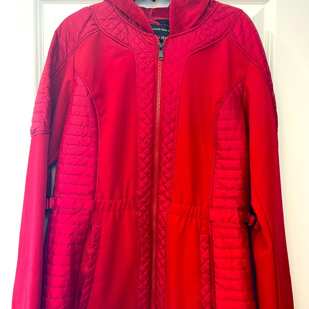 Red fleece lined jacket